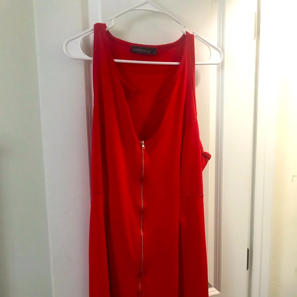 Red formal dress